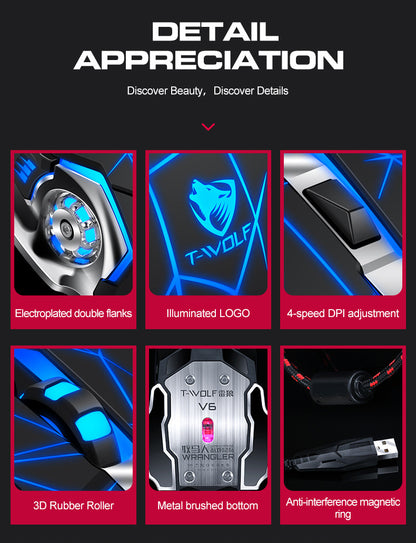 Lei Lang TF900 Single Hand Mouse Keyboard Suit